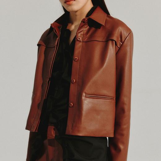 LIYIHAN 箱型短款皮衣 Y233T01516 商品图0