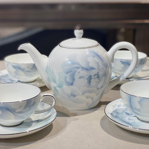 7F HUAGUANG华光国瓷  灰牡丹茶具 13头 商品图0