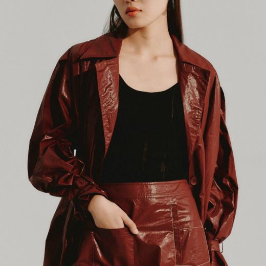 LIYIHAN 褶皱廓形风衣 Y233F00916 商品图4