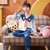 儿童睡衣新款女童春秋纯棉长袖薄款套装小女孩公主洋气大童家居服 商品缩略图2