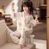 新款女童睡衣儿童长袖薄款纯棉春秋纱布棉套装中大童小女孩家居服 商品缩略图2