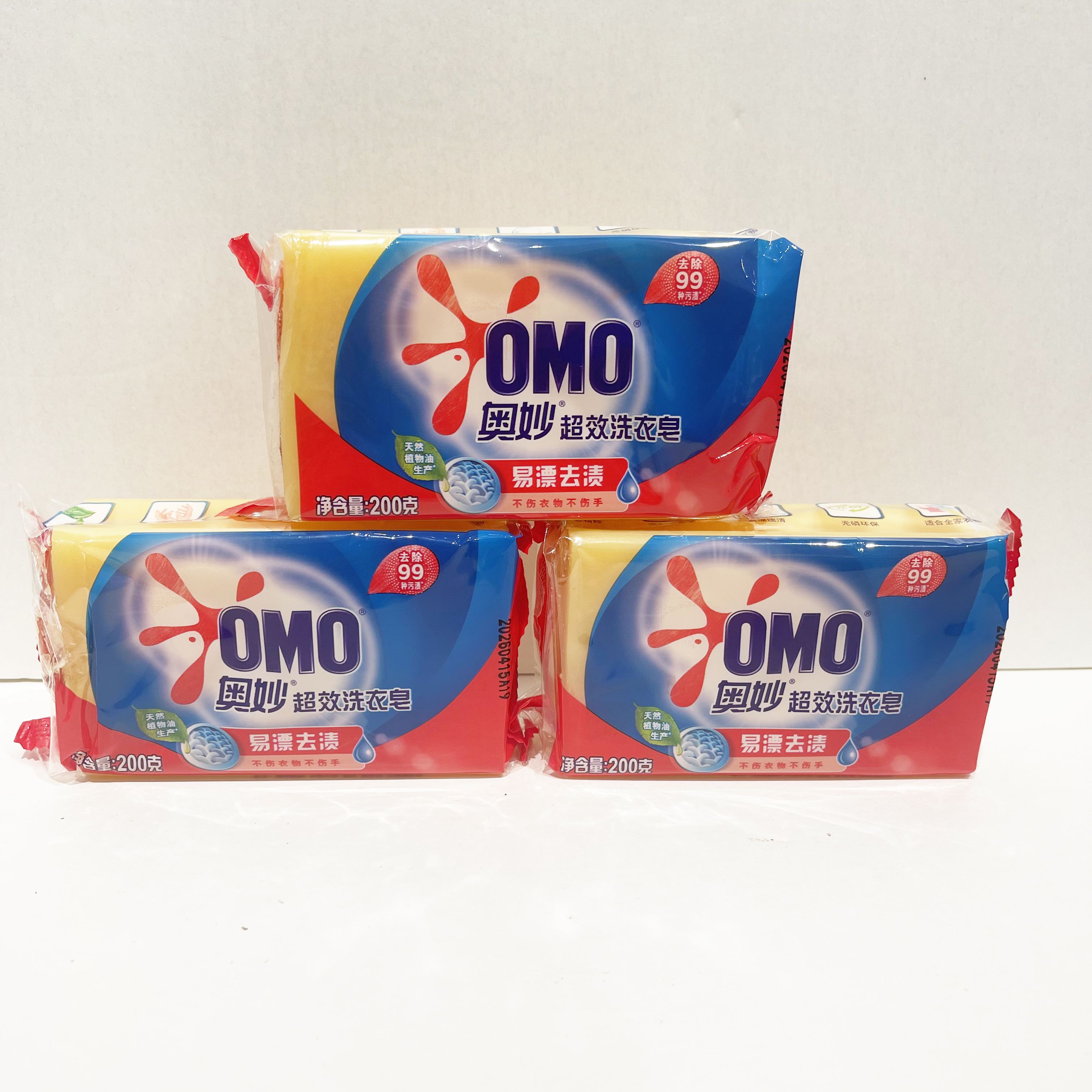 奥妙超效洗衣皂 净含量：200g