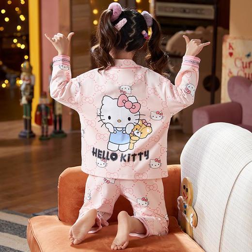 女童睡衣儿童春秋纯棉长袖套装小女孩公主可爱洋气大童学生家居服 商品图0
