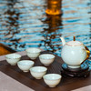 7F  HUAGUANG华光国瓷  湖光秋月茶具 8头 商品缩略图0
