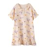 儿童睡衣夏季新款纯棉短袖女童睡裙中大童棉纱布女孩亲子装连衣裙 商品缩略图4