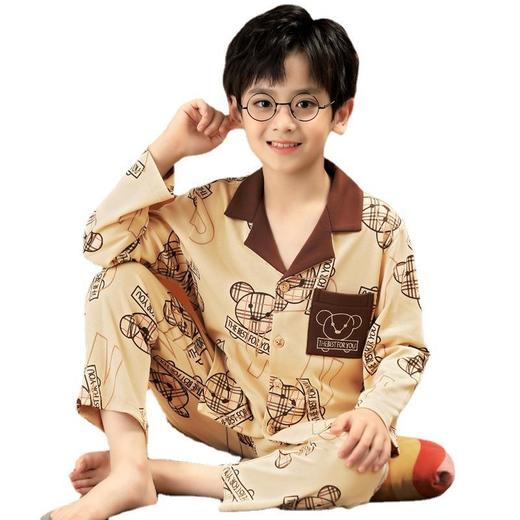 儿童男童睡衣春秋季薄款长袖纯棉秋款宝宝家居服中大童小男孩套装 商品图4