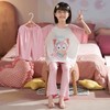 儿童莫代尔睡衣夏季女童短袖薄款三件套女孩中大童夏款家居服套装 商品缩略图1
