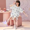 女童睡衣新款儿童夏季短袖薄款女孩卡通中大童夏天邹布家居服套装 商品缩略图2