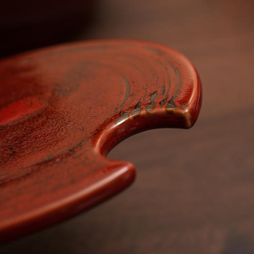 【小盟壶承】【红柚子】陶瓷干泡台 直径19cm 高5.4cm 商品图8