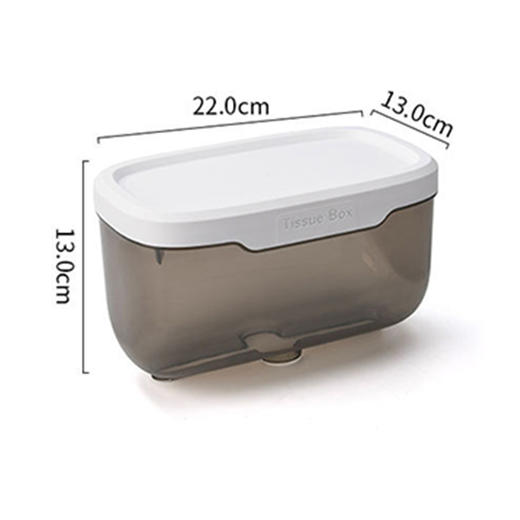 【卫生间卷纸收纳】厕所卫生纸置物架壁挂抽纸盒 免打孔卷纸盒防水纸巾架 商品图4