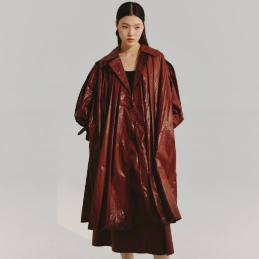 LIYIHAN 褶皱廓形风衣 Y233F00916 商品图2