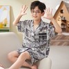 新款儿童睡衣男童夏季冰丝薄款短袖套装中大童男孩夏天卡通家居服 商品缩略图3
