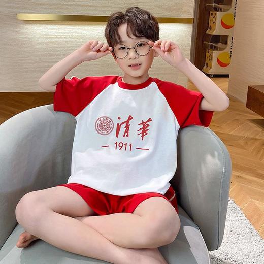 儿童睡衣夏季男童中大童短袖短裤男孩宝宝夏天薄款纯棉家居服套装 商品图3