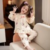 亲子睡衣女童春秋季长袖纯棉薄款卡通儿童棉纱女孩中大童母女套装 商品缩略图0