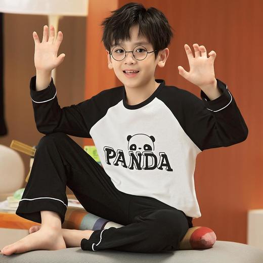 儿童睡衣男童春秋纯棉薄款中大童秋季长袖长裤小孩家居服套装男孩 商品图0