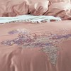 【6F】富安娜素绣床单四件/莫奈系列.梦想岛   粉色 商品缩略图3