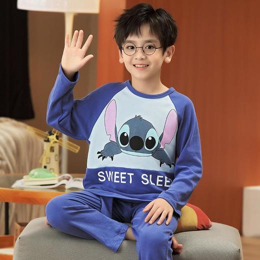 儿童睡衣春秋季纯棉长袖薄款套装中大童小男孩卡通亲子男童家居服 商品图2