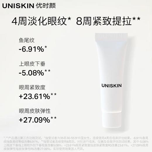 优时颜UNISKIN第2代微笑眼霜6g淡化细纹黑眼圈抗皱保湿滋润 商品图0