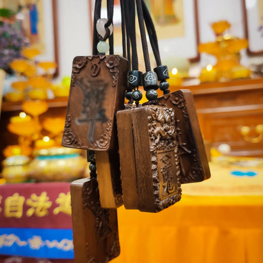 多款雷击木赵公明吊坠木雕盘玩手把件 商品图1