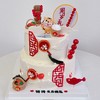 小老虎周岁玩偶摆件多层蛋糕（需提前3天以上预定采购配件）-低糖处理无添加 商品缩略图0