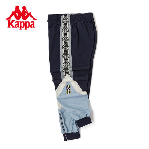 Kappa卡帕运动裤2023新款男梭织拼色长裤串标潮流休闲小脚卫裤K0D52AY01 商品图2