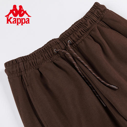 Kappa卡帕运动裤2023新款女秋高腰针织长裤休闲撞色串标小脚卫裤 商品图3