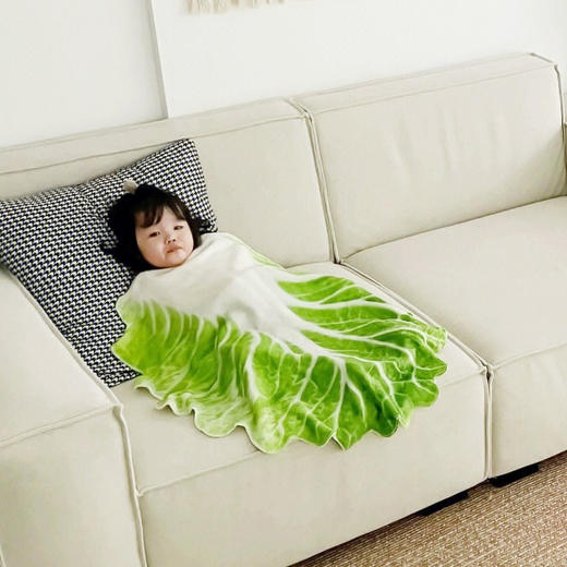 Z2472 娃娃菜盖毯（85cm*85cm) 商品图0