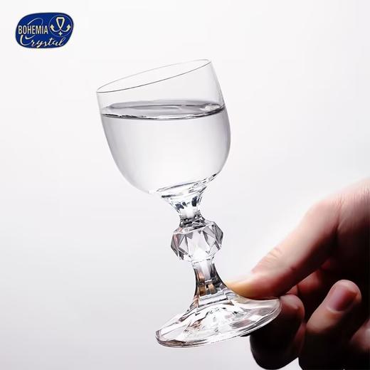 捷克进口BOHEMIA水晶玻璃家用烈白酒杯高脚一口杯烧酒杯 商品图4
