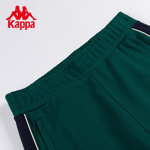 Kappa卡帕复古运动裤2023新款男针织撞色长裤休闲小脚裤收口卫裤 商品图2