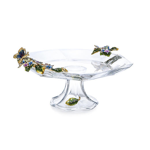 【样品清仓清货3折】罗比罗丹珐琅彩工艺果盘客厅茶几玄关装饰摆件创意水果盘礼盒包装 商品图0