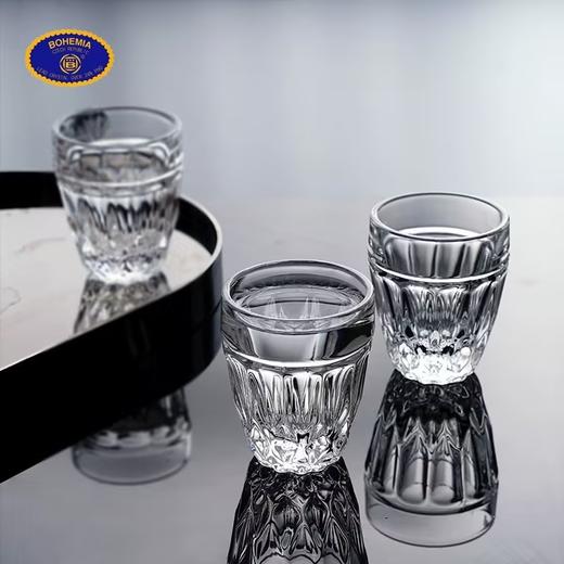 捷克BOHEMIA进口水晶玻璃白酒杯一口杯烧酒杯吞杯烈酒杯 商品图3