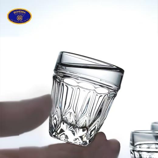 捷克BOHEMIA进口水晶玻璃白酒杯一口杯烧酒杯吞杯烈酒杯 商品图5