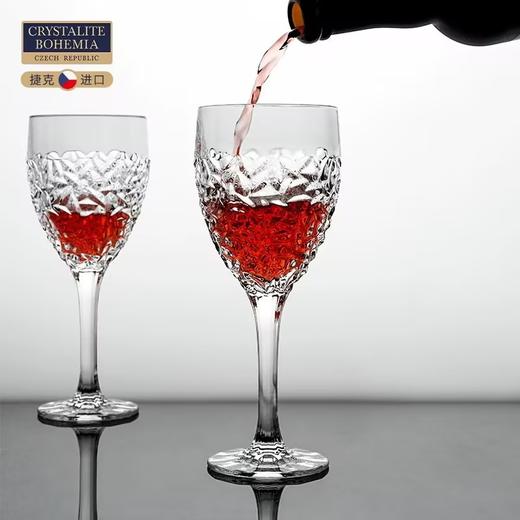 【特惠7折】捷克进口BOHEMIA  尼克莱特红酒杯北欧风轻奢家用高脚杯 商品图1