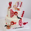 小老虎周岁玩偶摆件多层蛋糕（需提前3天以上预定采购配件）-低糖处理无添加 商品缩略图1