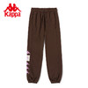Kappa卡帕运动裤2023新款女秋高腰针织长裤休闲撞色串标小脚卫裤 商品缩略图0