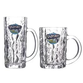 【夏季畅饮】日本进口东洋佐佐木啤酒杯大容量无铅玻璃杯带把手扎啤杯