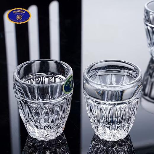 捷克BOHEMIA进口水晶玻璃白酒杯一口杯烧酒杯吞杯烈酒杯 商品图2
