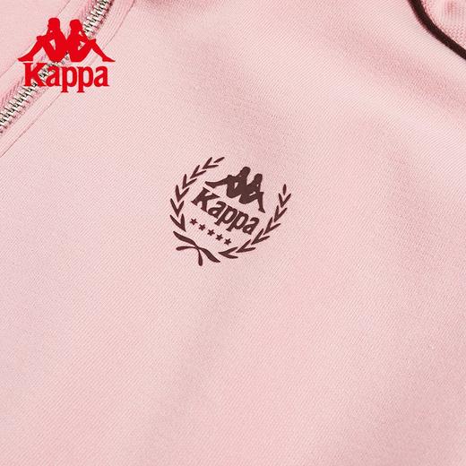 Kappa卡帕复古运动针织开衫2023新款女秋纯色简约卫衣休闲外套 商品图4