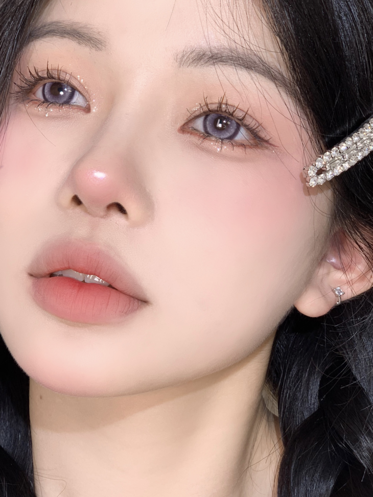 CLAIRECOLOR美瞳 年抛隐形眼镜 糖芋小宝 14.5mm 1副/2片 左右度数可不同-VVCON美瞳商城12