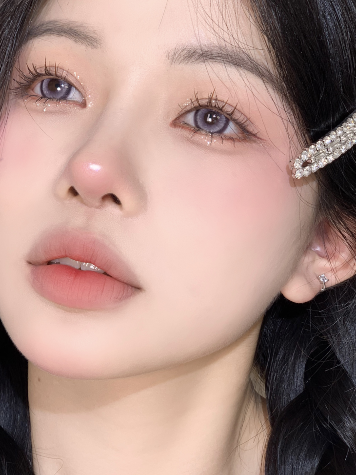 CLAIRECOLOR美瞳 年抛隐形眼镜 糖芋小宝 14.5mm 1副/2片 左右度数可不同 - VVCON美瞳网