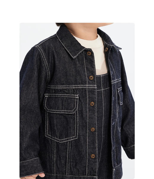 jnby  23年秋款  休闲长袖牛仔夹克 YN8610400 商品图4