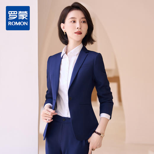 罗蒙春秋款小西装外套女士商务通勤休闲百搭职业装单西服上衣外套女 商品图4