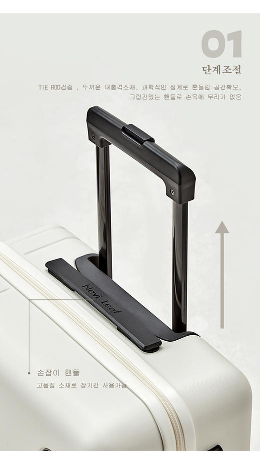 【NaviLeaf 纳威利拉杆箱】✅TSA海关密码锁安全可靠✅PC+ABS合金料，坚韧结实耐摔✅360°顺滑飞机轮，静音不卡轮✅超顺滑铝合金拉杆✅内里隔层功能齐全，出行方便。 商品图1