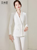青果领白西装套装女时尚气质职业正装修身收腰小西服主持人工作服 商品缩略图2