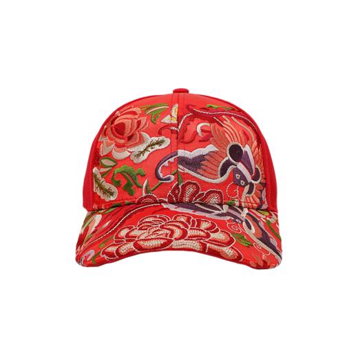 醉花阴绣花鸭舌帽 | 现货加急发 | 杨老师同款 | 黑色 红色 商品图9