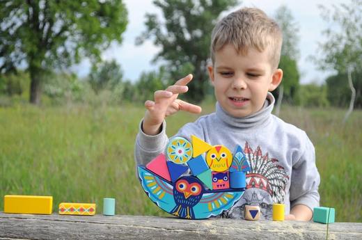 djeco动物平衡猫头鹰积木大块玩具儿童益智2-3岁男孩堆搭智力游戏 商品图8