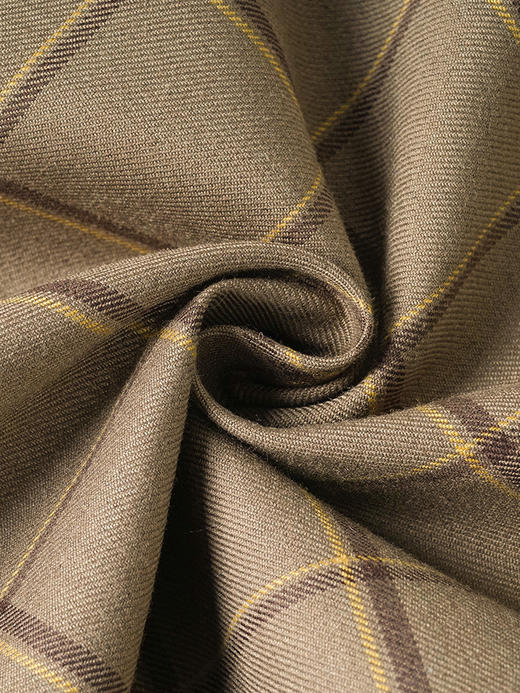 米思阳2026春季新款复古经典时尚套装口袋格纹马甲中裤两件套2581 商品图3