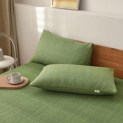 无印良品老粗布床笠三件套   高密编织  舒适透气不易皱，线粗纹深吸汗不黏身，一年四季都可用 商品图8