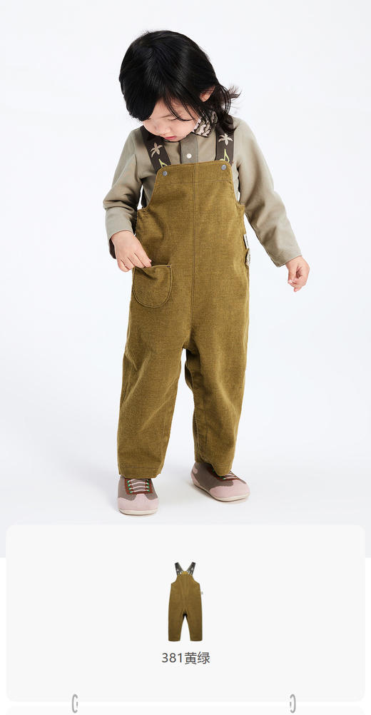 jnby  23年秋款 复古背带长裤   YN8E11410 商品图0