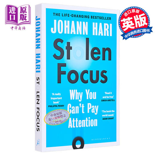 【中商原版】约翰 哈里 偷来的注意力 为什么你不能集中注意力 Stolen Focus Why You Cant Pay Attention 英文原版 Johann Hari 商品图8